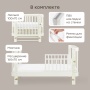 Happy Baby Кроватка-трансформер MOMMY LOVE, молочный