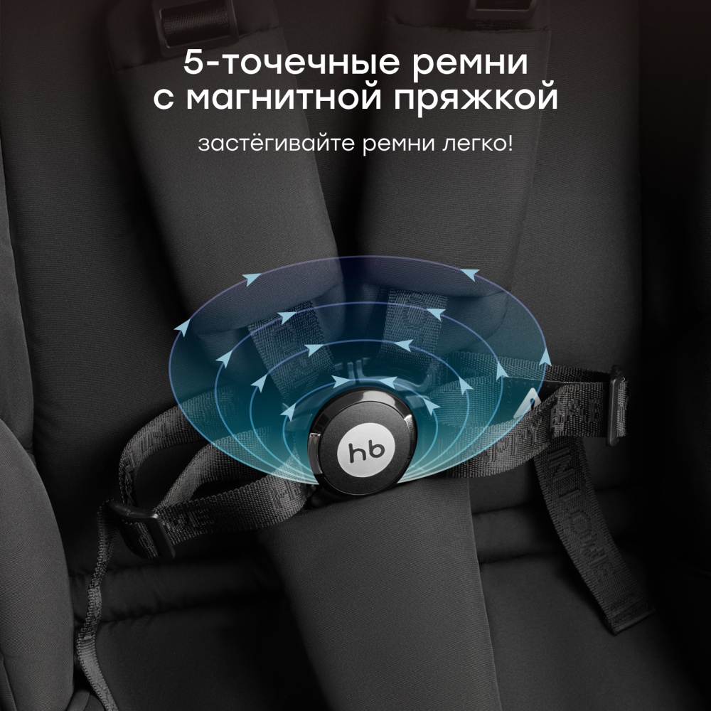 Happy Baby Коляска прогулочная LUNA 360, black nova