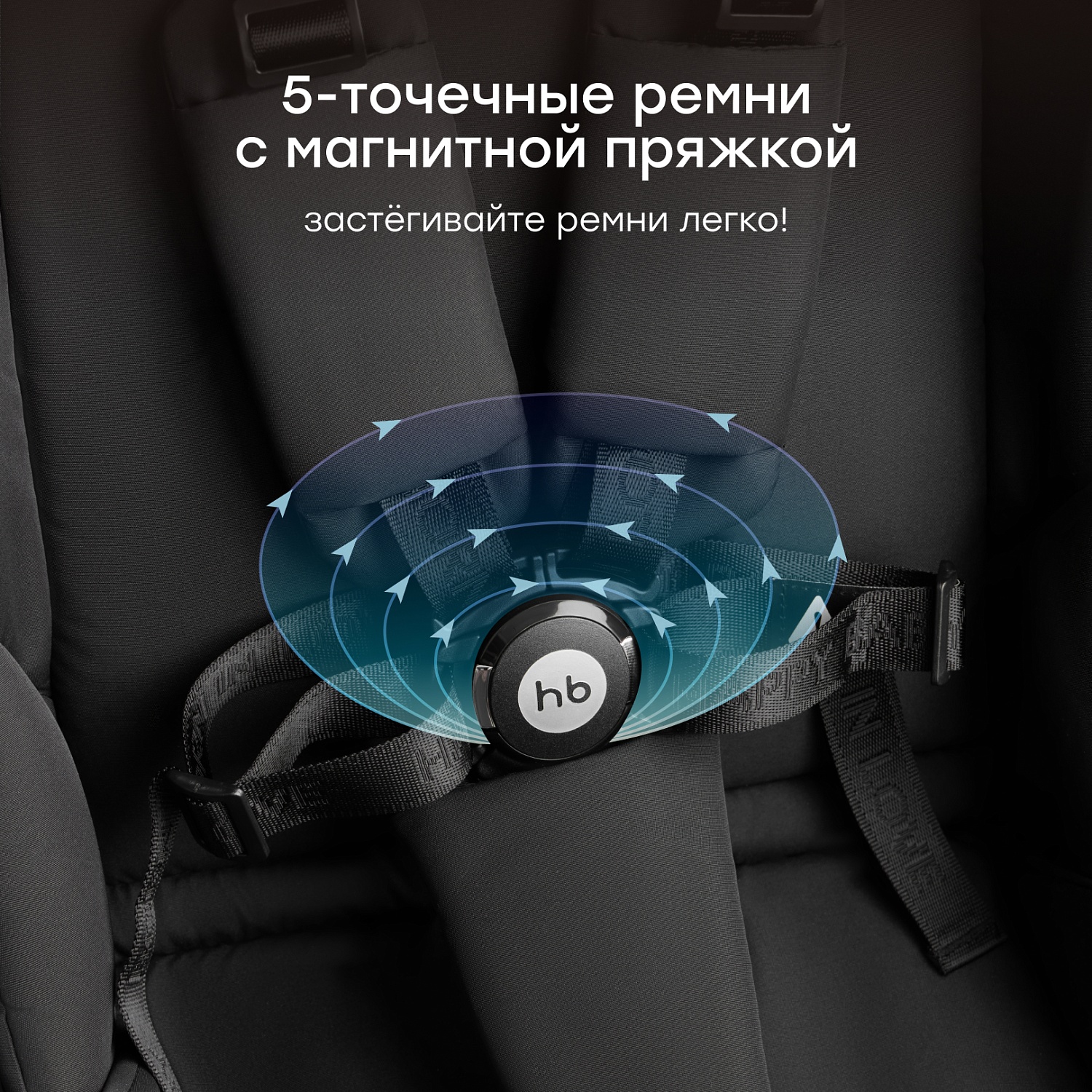 Happy Baby Коляска прогулочная LUNA 360, black nova