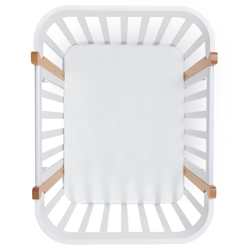 Happy Baby Набор простыней на резинке 100x70 см, 2 шт., белый / white