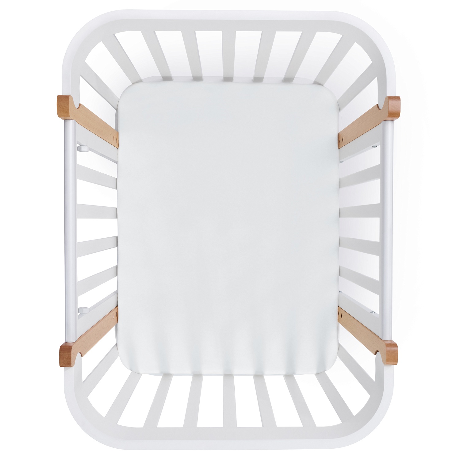 Happy Baby Набор простыней на резинке 100x70 см, 2 шт., белый / white