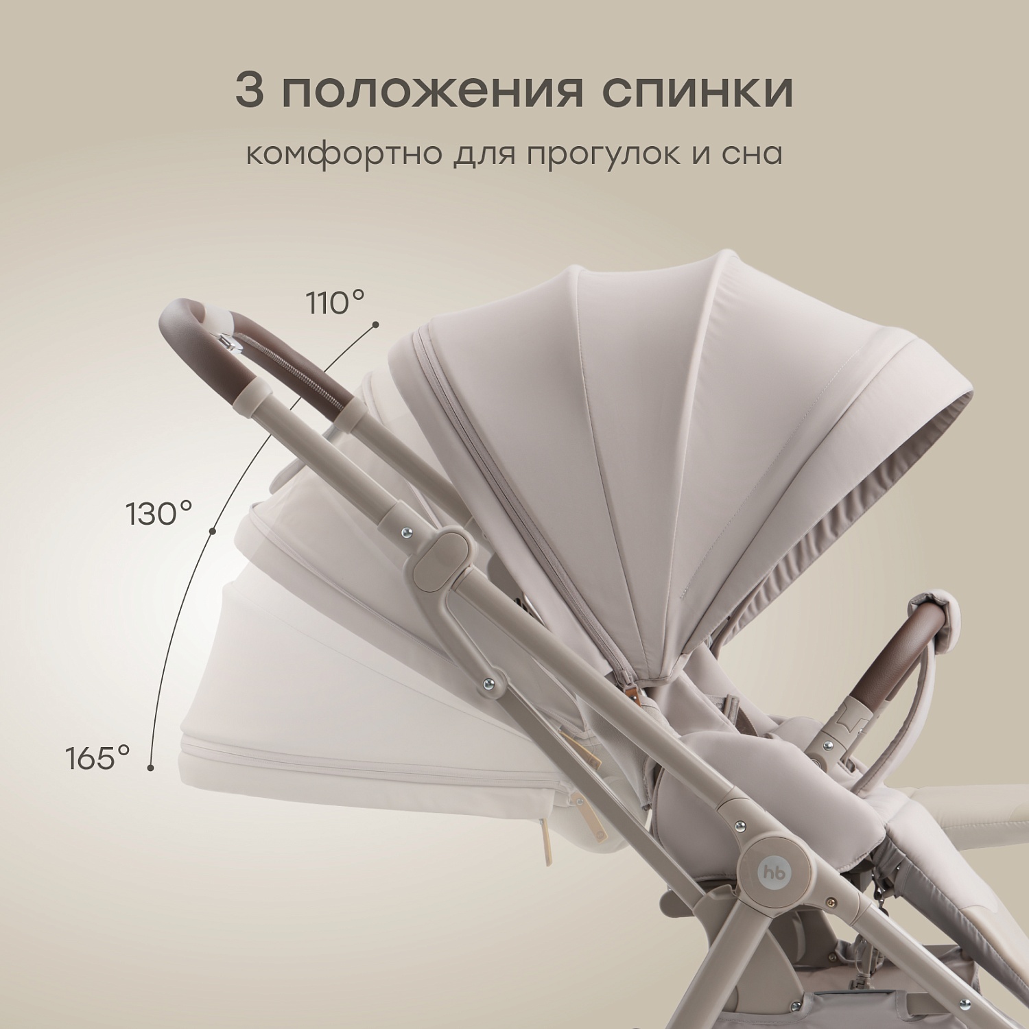 Happy Baby Коляска прогулочная LUNA 360, grey nova