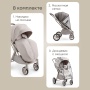 Happy Baby Коляска прогулочная LUNA 360, grey nova