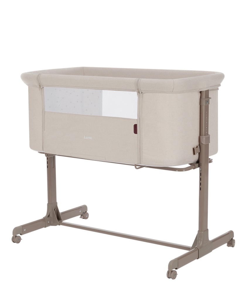 Carrello Кроватка Luna  CRL-16505   Silk Beige  (размер спального места 86 см*53)