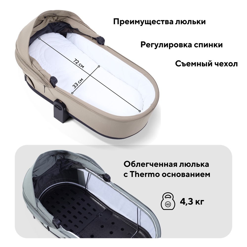 Коляска детская RANT "FLEX Therm" (2в1) RA112 Sandy Beige
