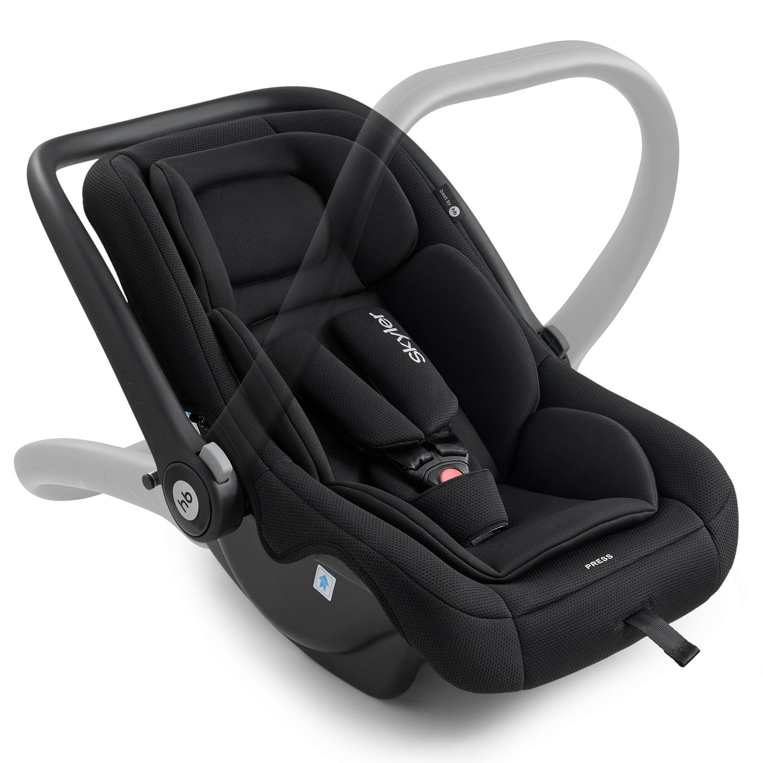Happy Baby Автокресло "SKYLER V2", total black