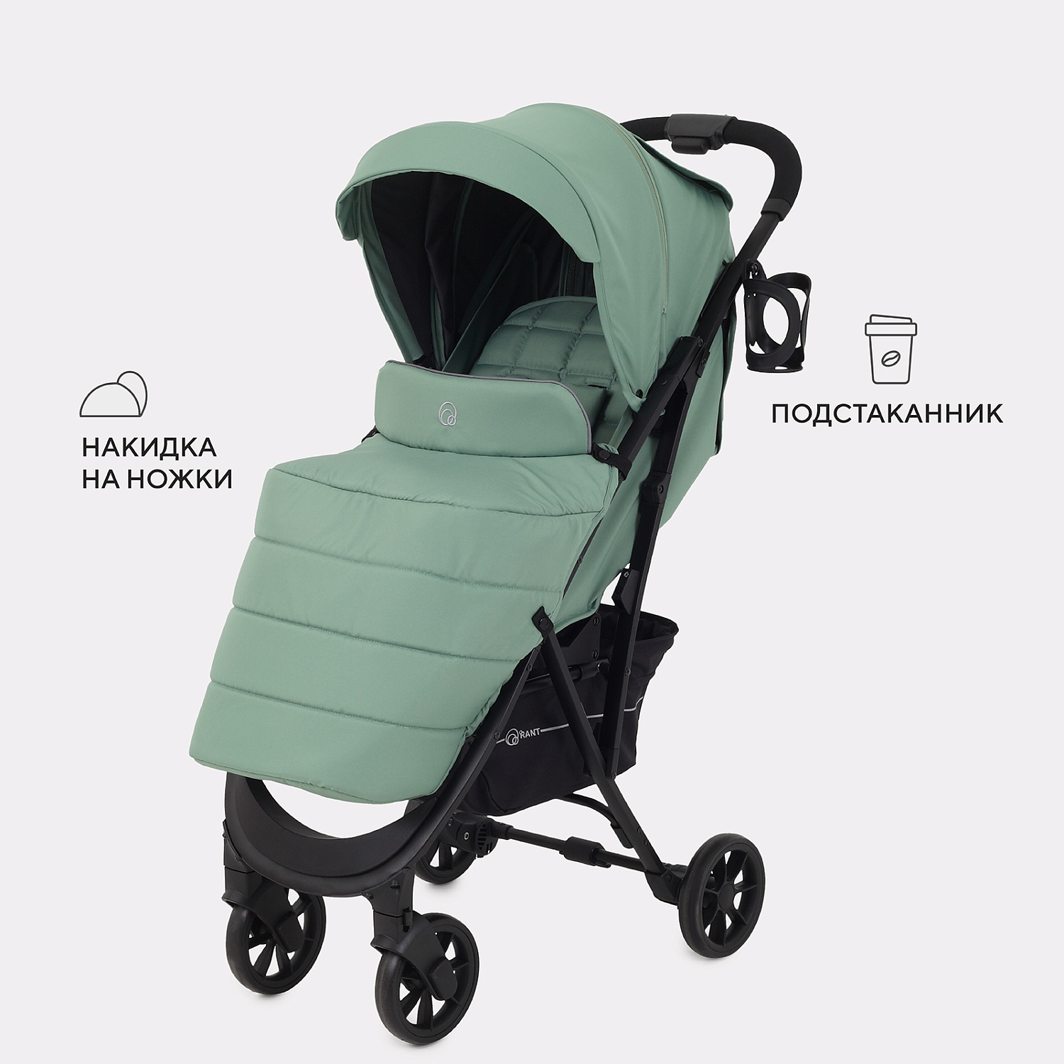 Коляска детская RANT "LARGO" RA054 Forest Green 2024
