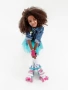 Ролики Amarobaby Disco раздвижные со светящимися колесами, розовые, размер 26-29