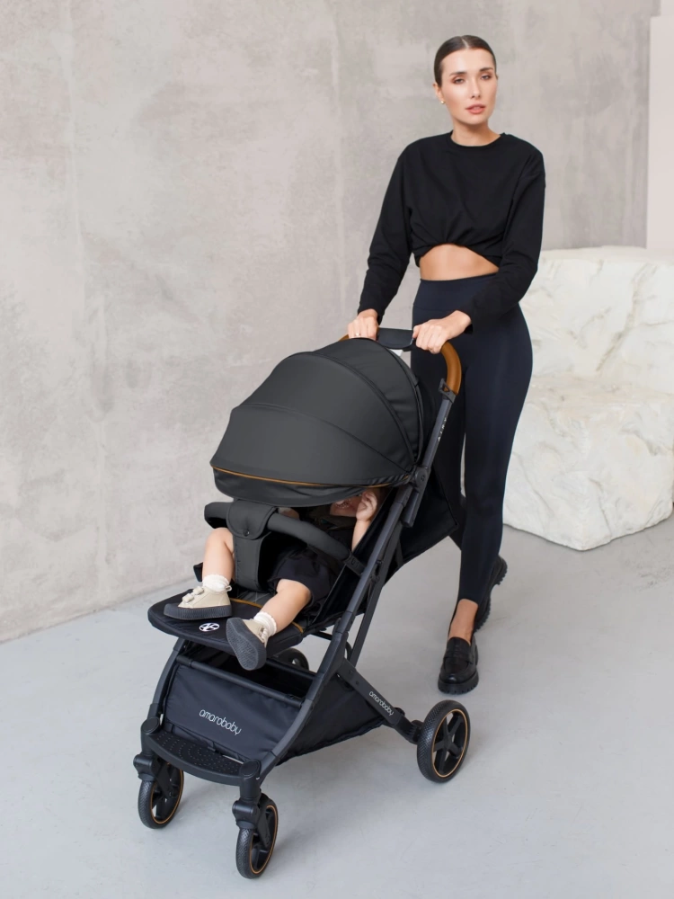 Коляска прогулочная Amarobaby, Airy, чёрный