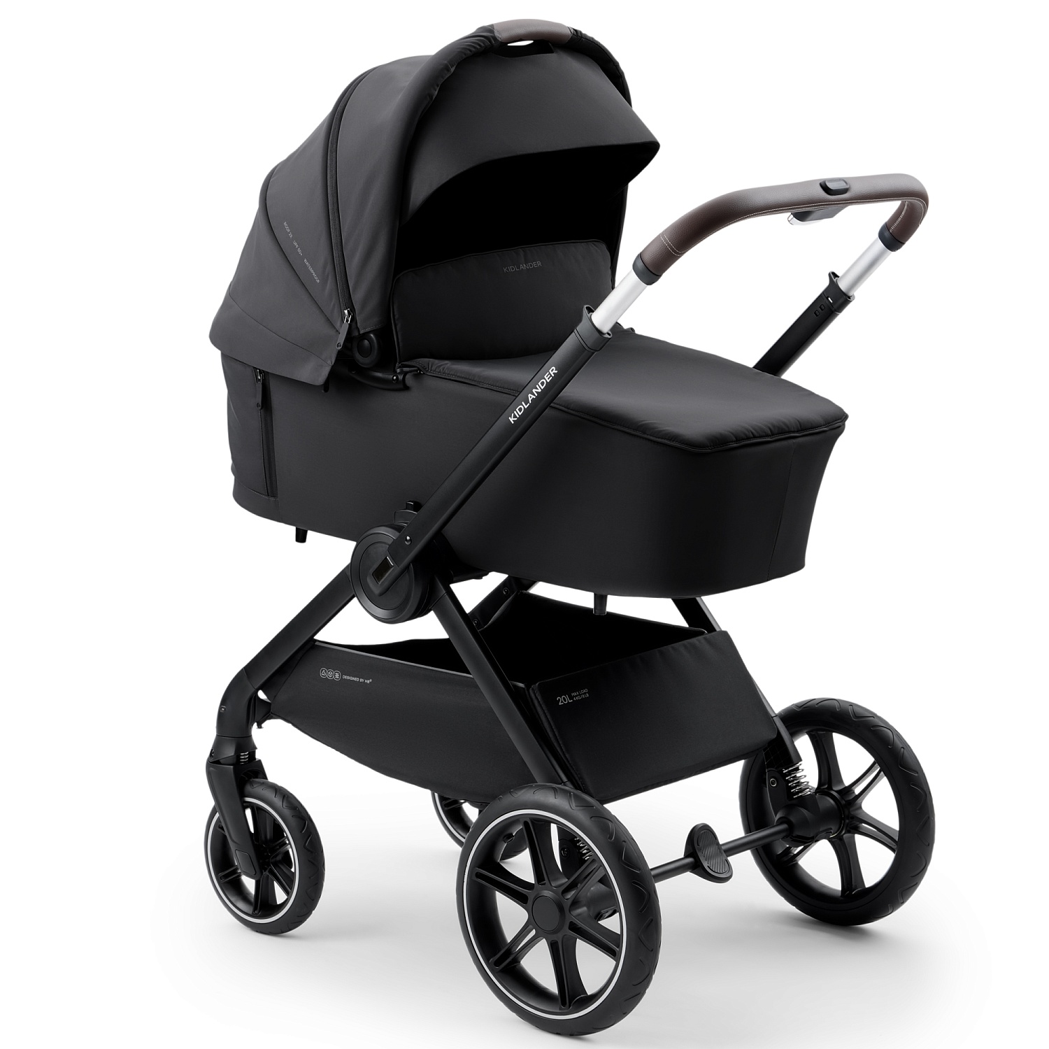 Happy Baby Коляска 2 в 1 KIDLANDER, black