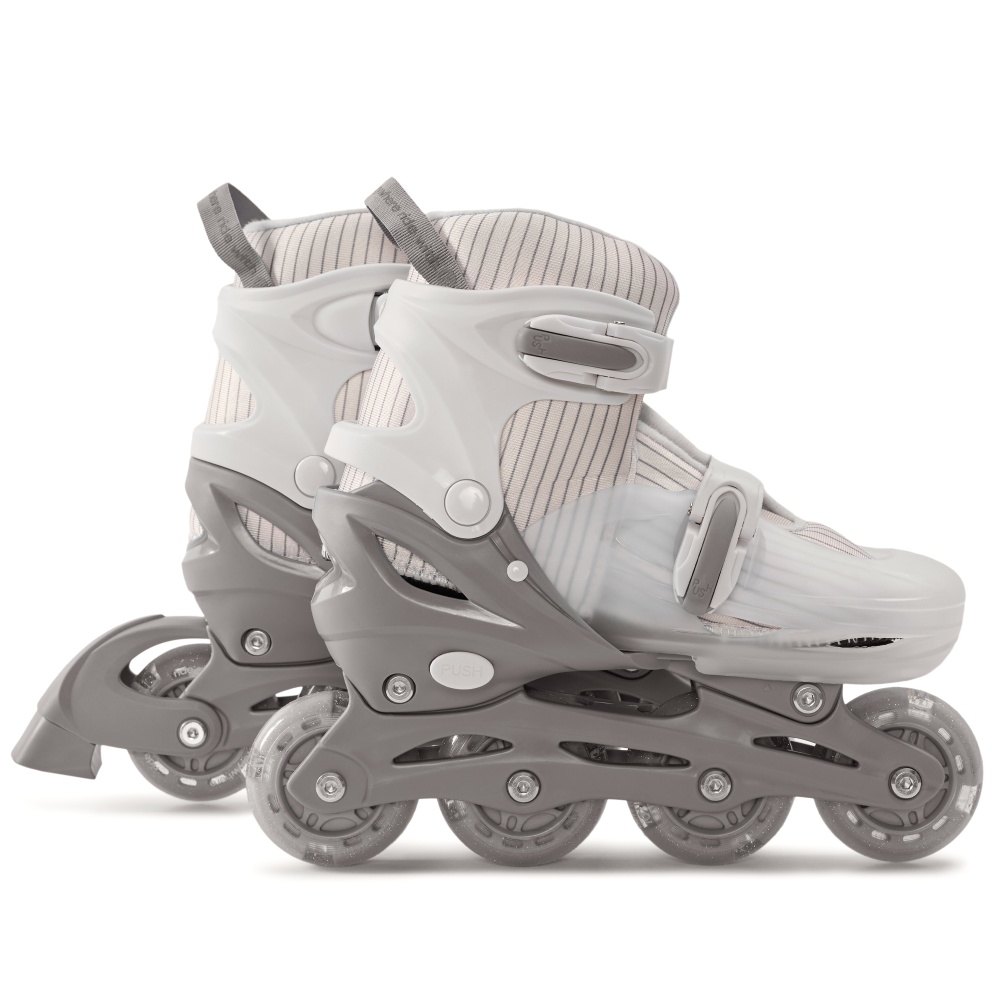 Happy Baby Ролики-коньки 3в1 детские SKROLLS, milky, size M
