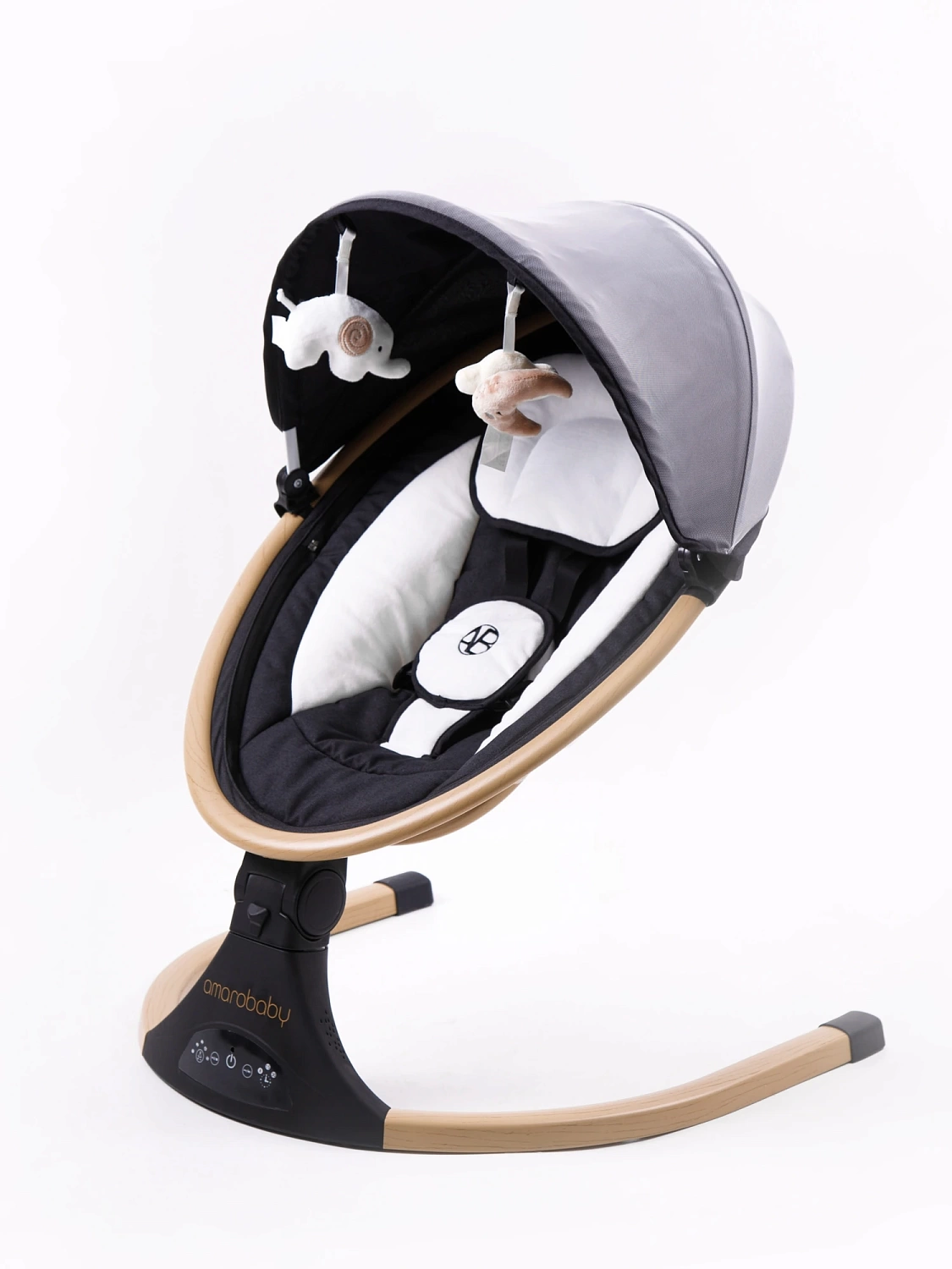 Качели электронные детские AMAROBABY ERGO SWING, чёрный