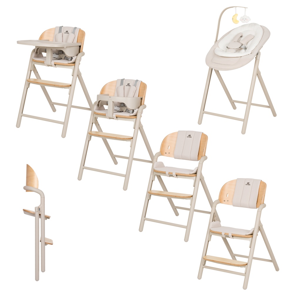 Carrello Стульчик для кормления   Tenero   Olympus Beige Wooden