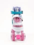 Ролики Amarobaby Disco раздвижные со светящимися колесами, розовые, размер 26-29
