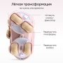 Happy Baby Раздвижные роликовые коньки детские VIBERS «ВАЙБЕРС», pink & flowers, XS (27 - 30)