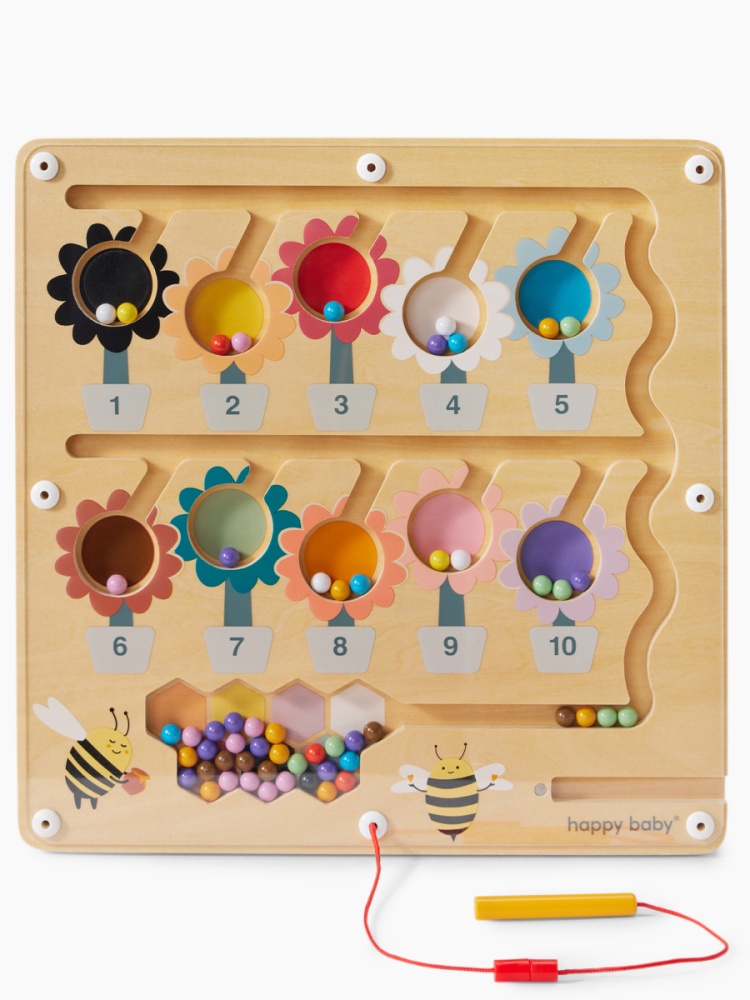 Happy Baby Развивающая игрушка магнитный лабиринт, BEE BOARD «БИ БОРД», разноцветный / multicoloured