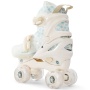 Happy Baby Ролики-коньки 3в1 детские SKROLLS, blue flowers, size M