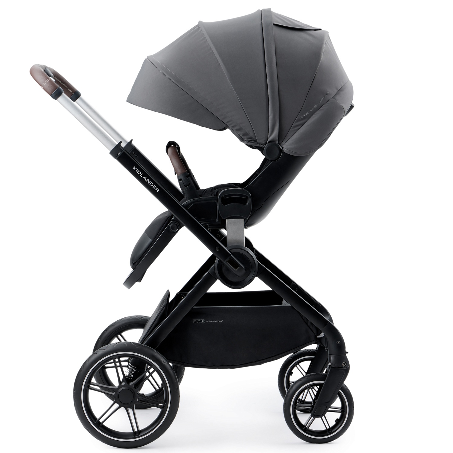 Happy Baby Коляска 2 в 1 KIDLANDER, dark grey