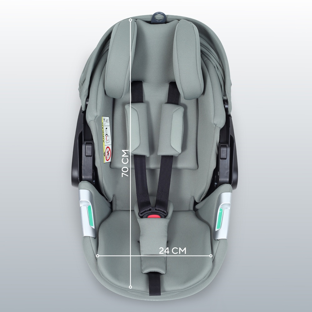 Автокресло RANT AY378 "ASTER zero" Olive (40-87см)