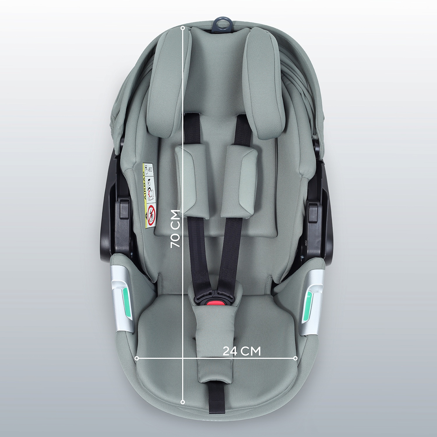 Автокресло RANT AY378 "ASTER zero" Olive (40-87см)