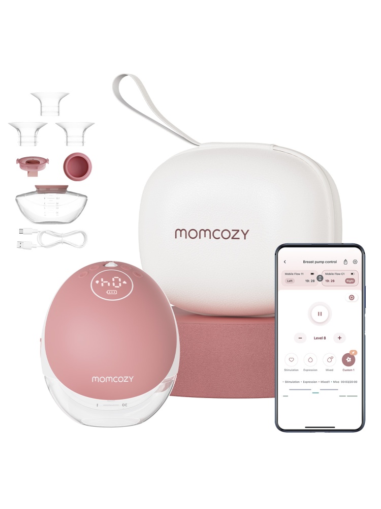 Momcozy Беспроводной портативный электрический молокоотсос BP223 (Mobile Flow, M9), 2 шт 