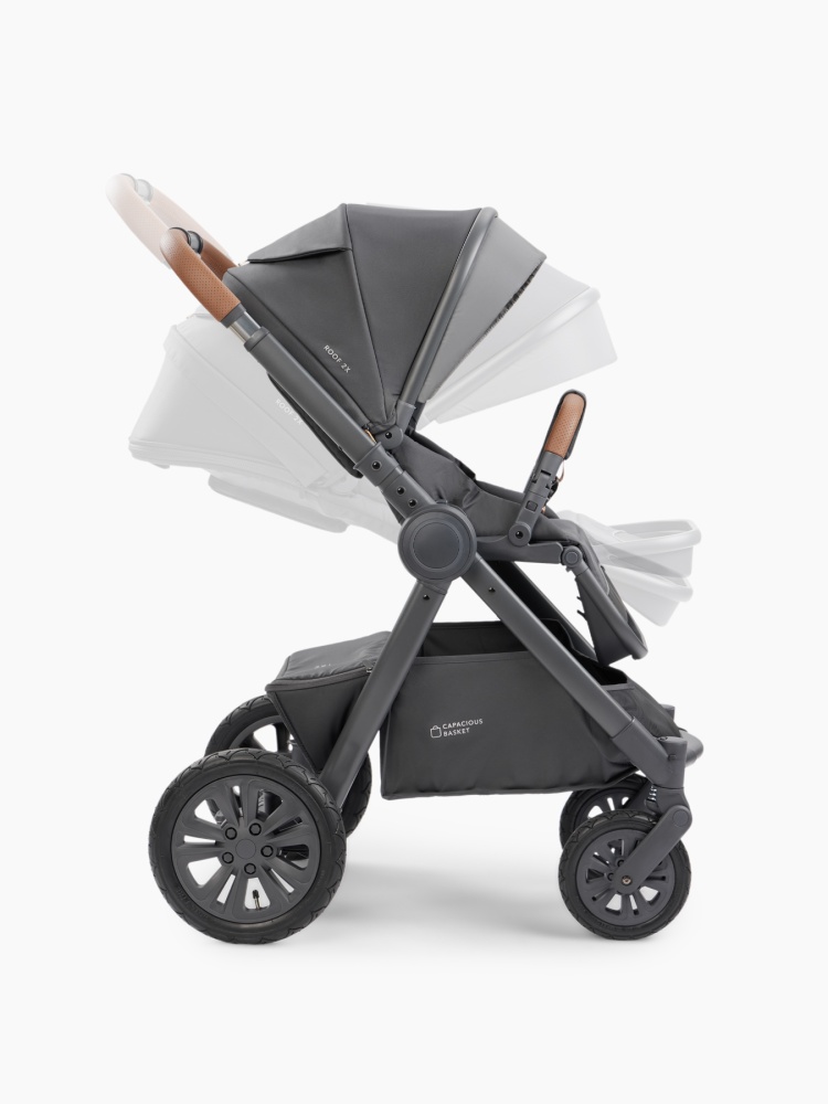 Happy Baby Коляска 2 в 1 MOMMER PRO, dark grey nova