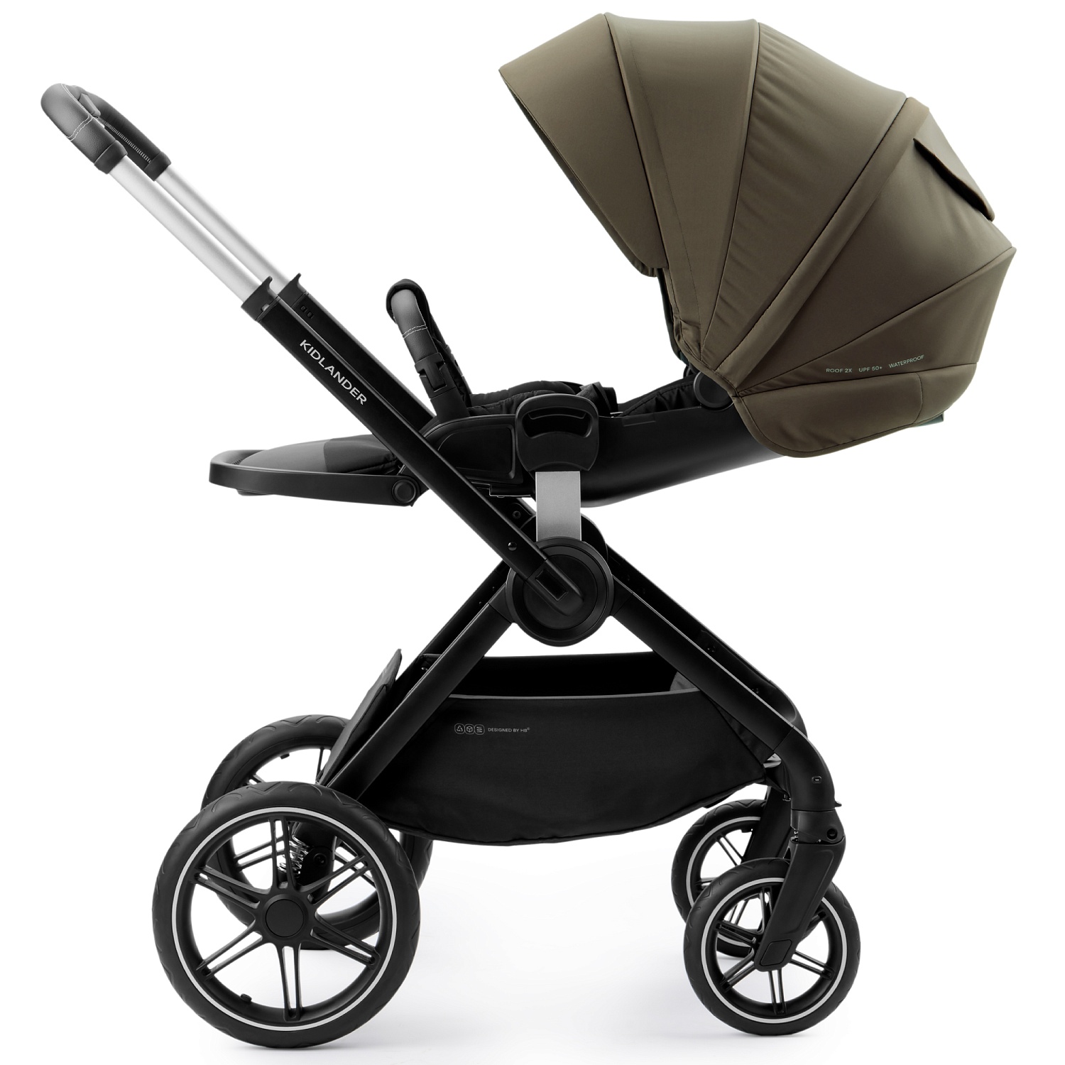 Happy Baby Коляска 2 в 1 KIDLANDER, dark olive