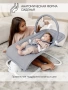 Качели электронные детские AMAROBABY HAPPY SWING, серый