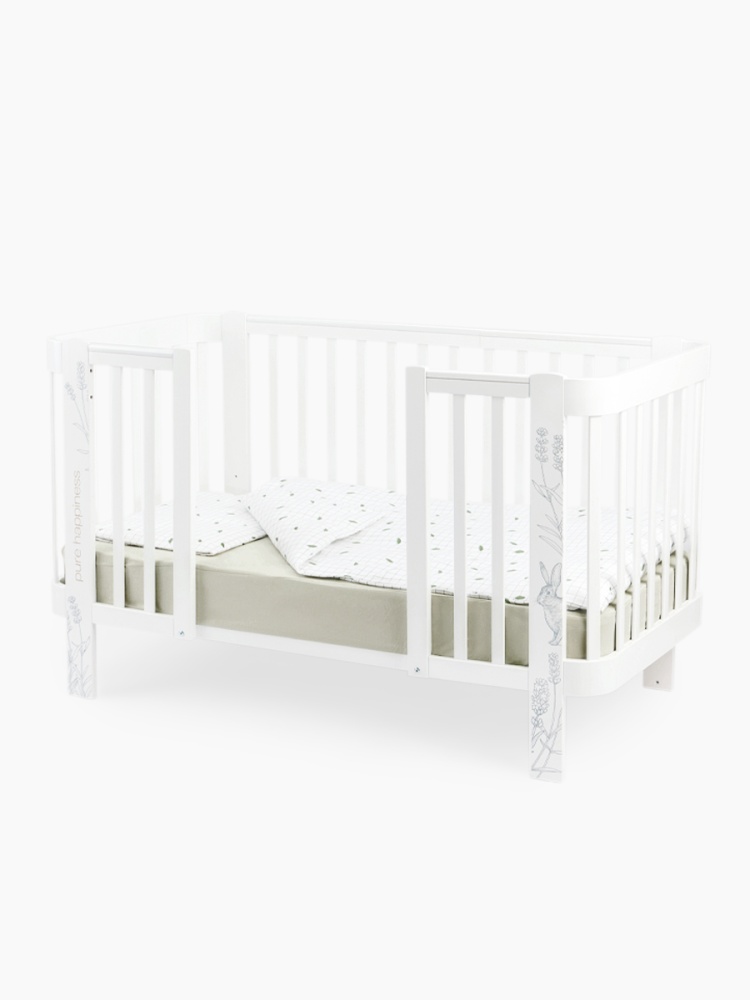 Happy Baby Простыня на резинке 145х70 см, шалфей