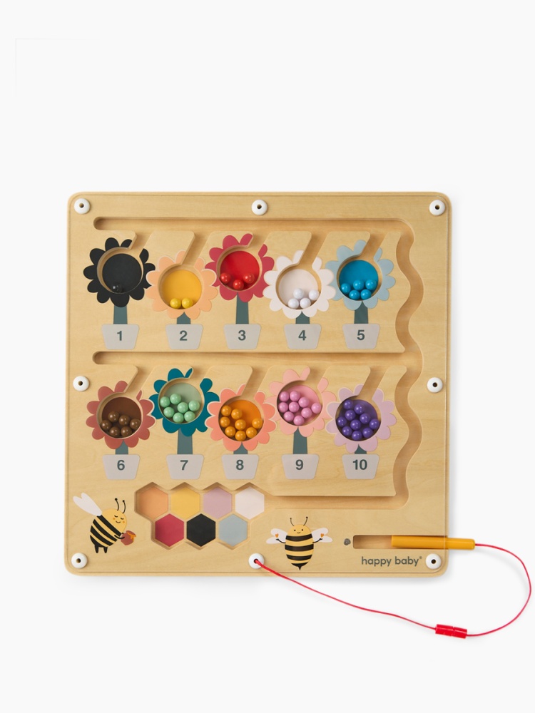 Happy Baby Развивающая игрушка магнитный лабиринт, BEE BOARD «БИ БОРД», разноцветный / multicoloured