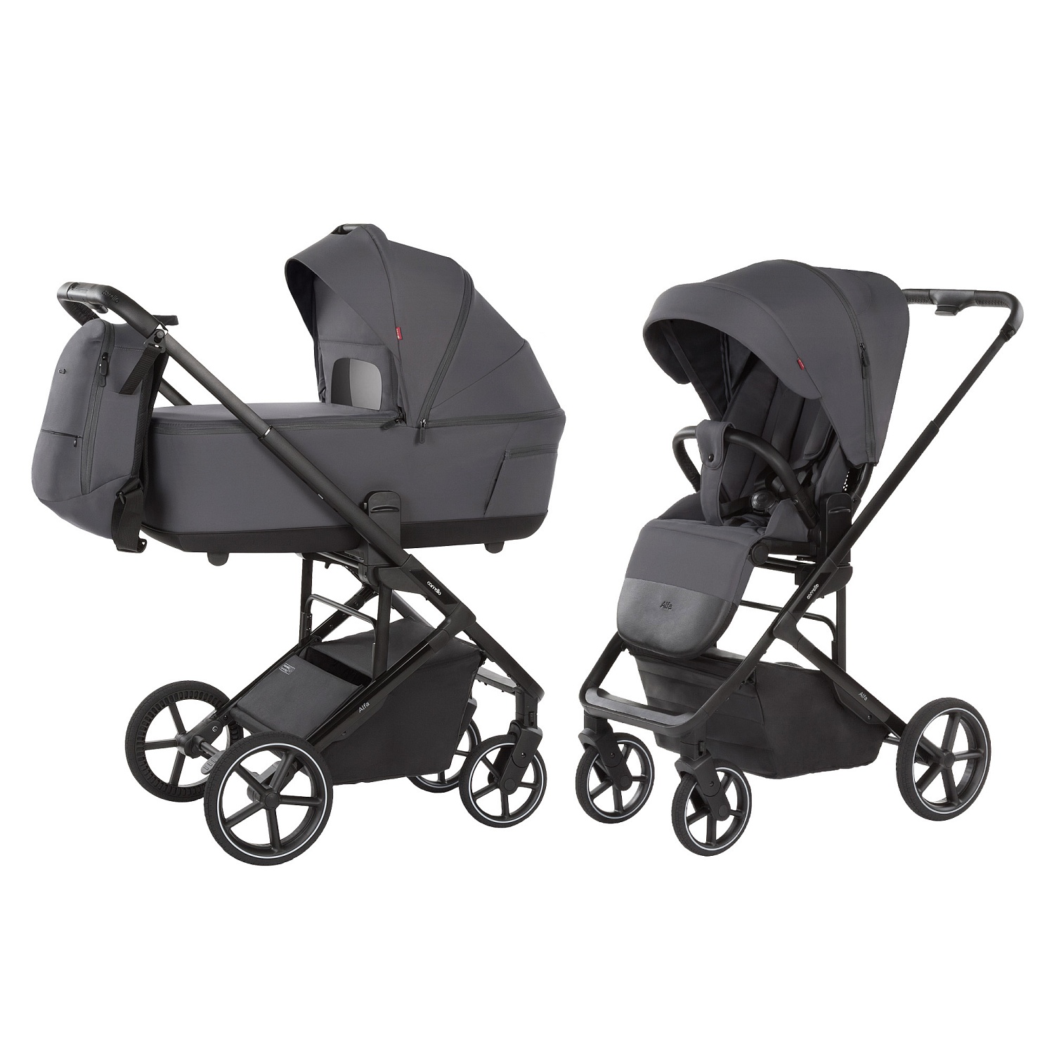 Carrello Коляска 2 В 1  Carrello  Alfa  CRL-6522  Fashion Grey