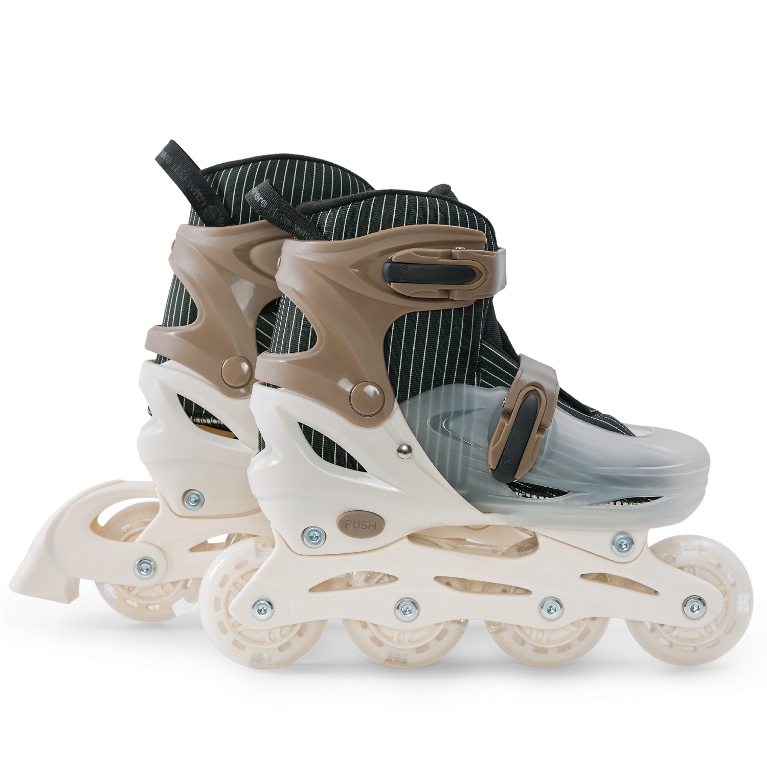 Happy Baby Ролики-коньки 3в1 детские SKROLLS, brown, size S