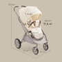 Happy Baby Коляска прогулочная LUNA 360, beige (flowers) nova