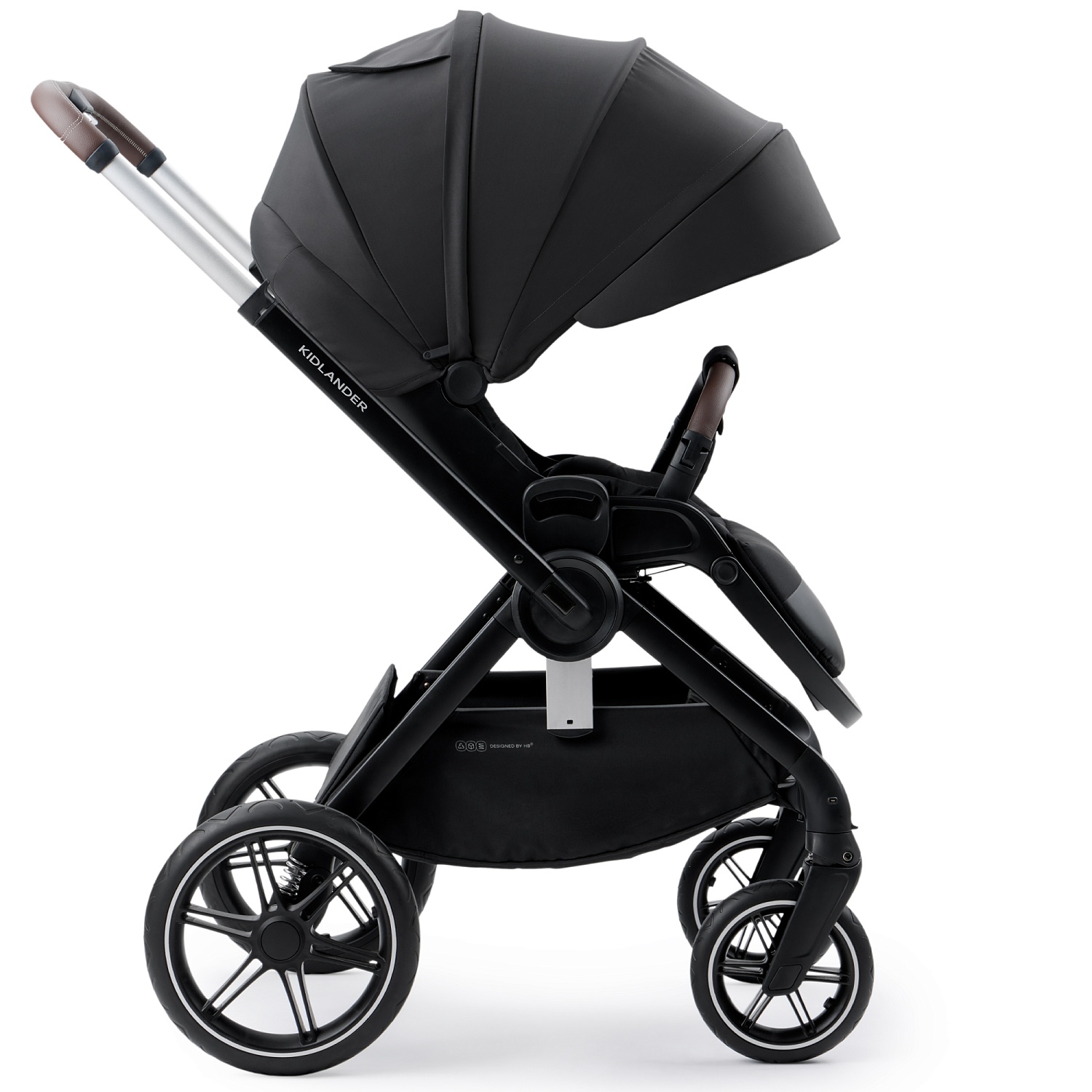 Happy Baby Коляска 2 в 1 KIDLANDER, black