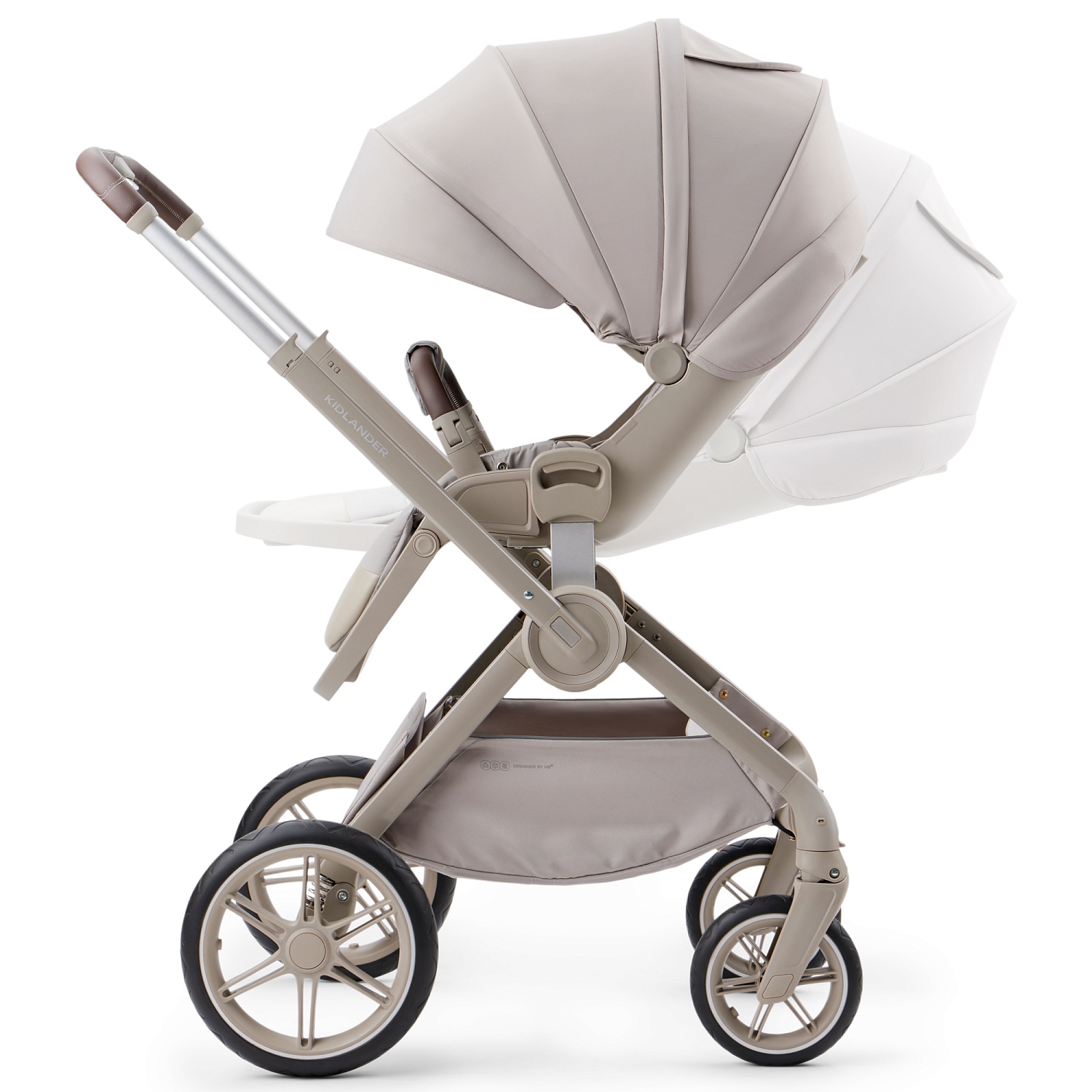 Happy Baby Коляска 2 в 1 KIDLANDER, grey