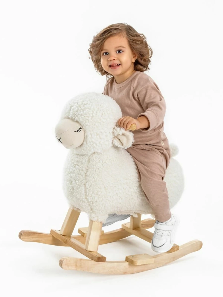 (С) Качалка Овечка AMAROBABY (Dolly), белый, 65х34х60 см.