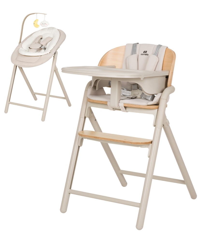 Carrello Стульчик для кормления   Tenero   Olympus Beige Wooden