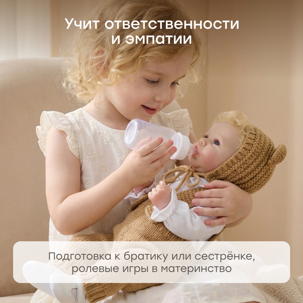 Happy Baby Кукла SASHA «САША», бежевый / beige