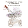 Happy Baby Игрушечная коляска, ASHLEY «ЭШЛИ», сиреневые цветы / lilac flowers