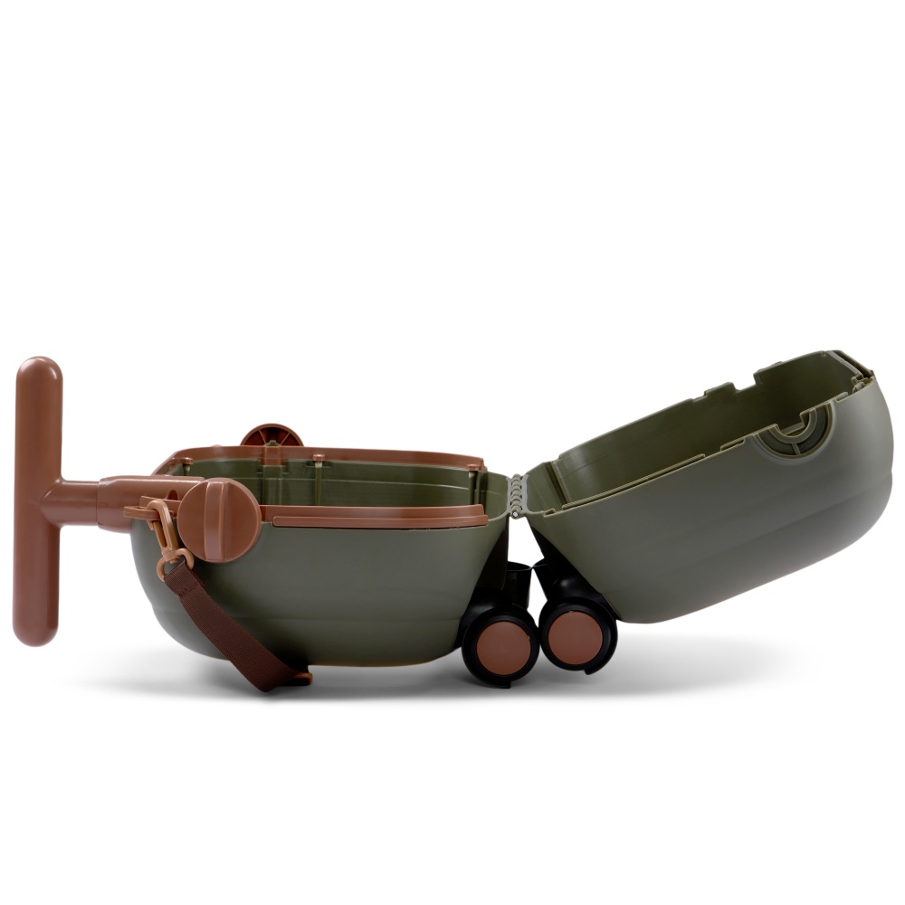 Happy Baby Чемодан-каталка TRAVY «ТРЕВИ», темно-зеленый / dark green