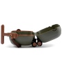 Happy Baby Чемодан-каталка TRAVY «ТРЕВИ», темно-зеленый / dark green
