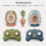 Happy Baby Набор игрушечных машинок CRUSH BUMP «КРАШ БАМПЕР», brown&blue
