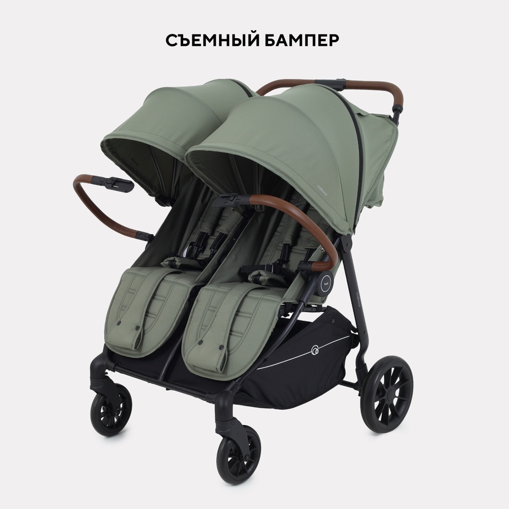 Коляска детская для близнецов RANT "Twinny" RA151 Olive