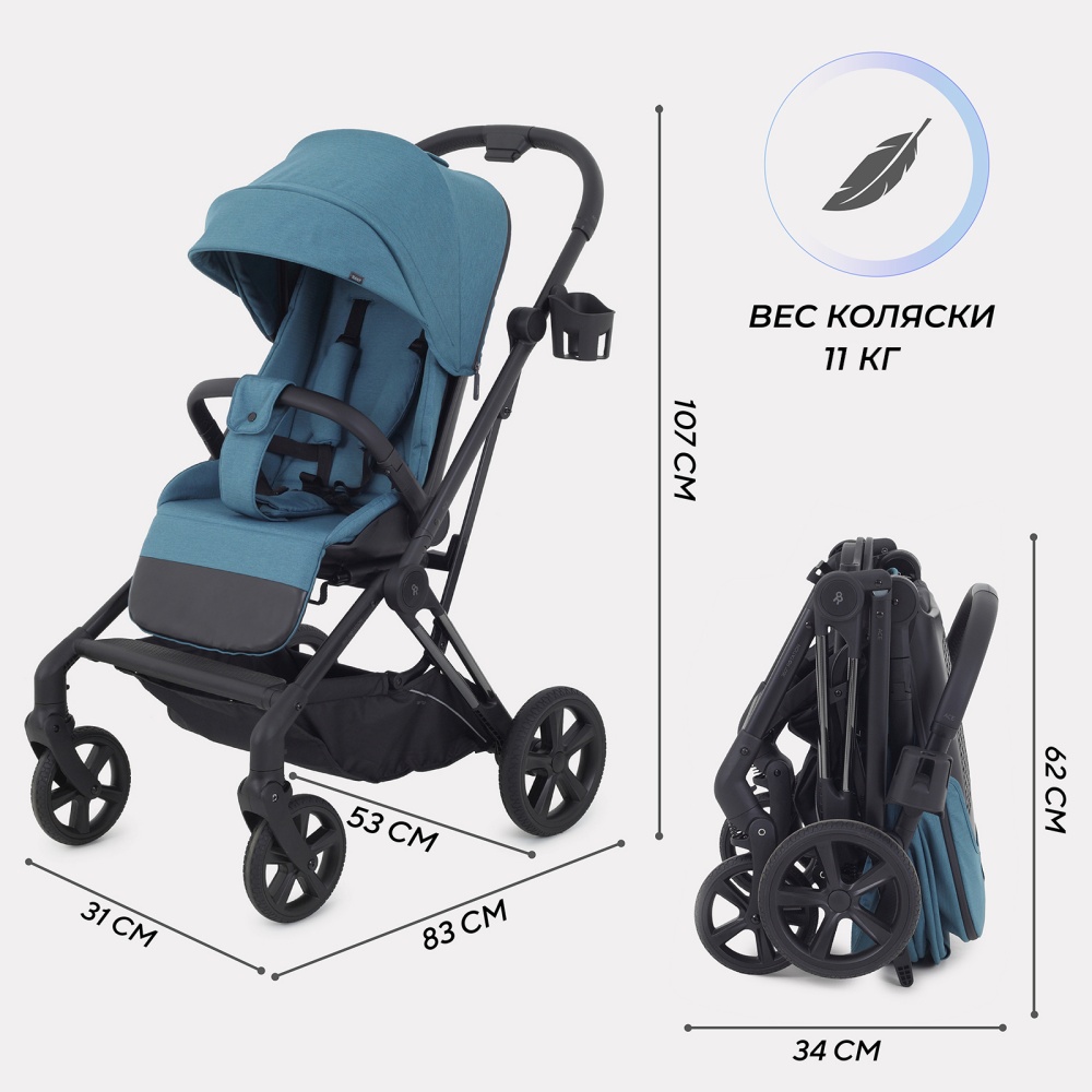 Коляска детская RANT "ACE" RA404 Blue