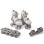 Happy Baby Ролики-коньки 3в1 детские SKROLLS, milky, size S