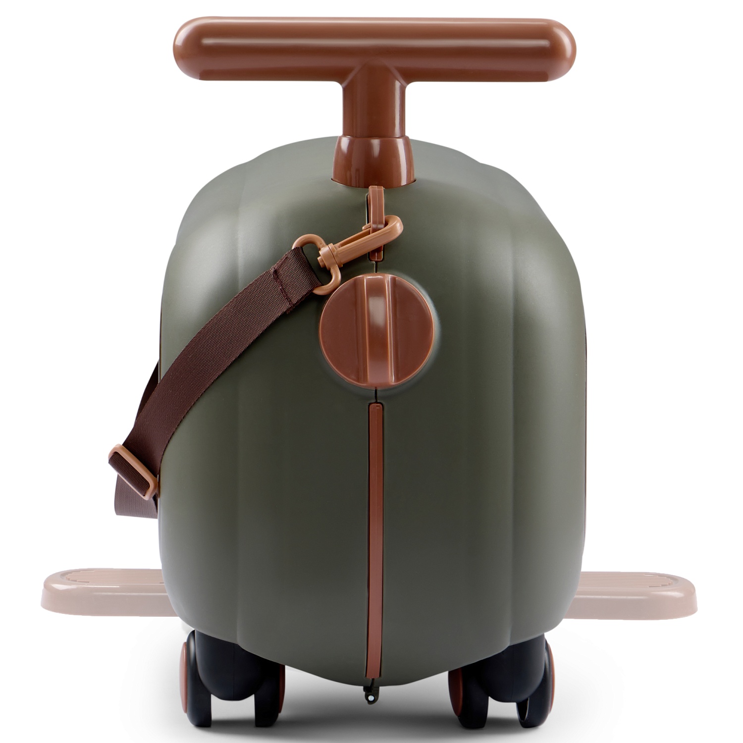 Happy Baby Чемодан-каталка TRAVY «ТРЕВИ», темно-зеленый / dark green