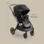 Happy Baby Коляска прогулочная LUNA 360, black nova