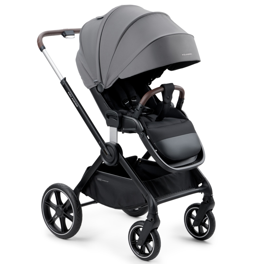 Happy Baby Коляска 2 в 1 KIDLANDER, dark grey