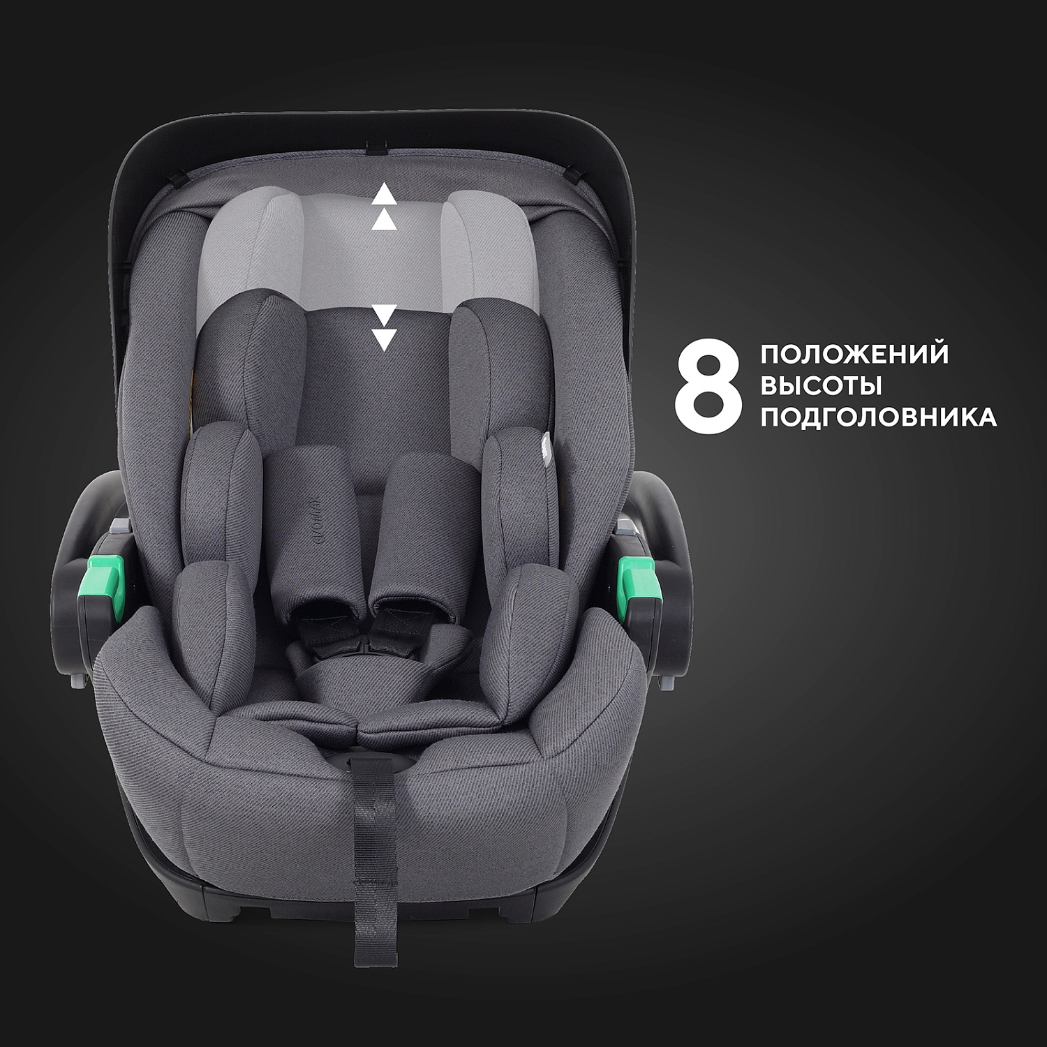 Автокресло RANT KBH602 "EVOMAX" Grey (40-87см)