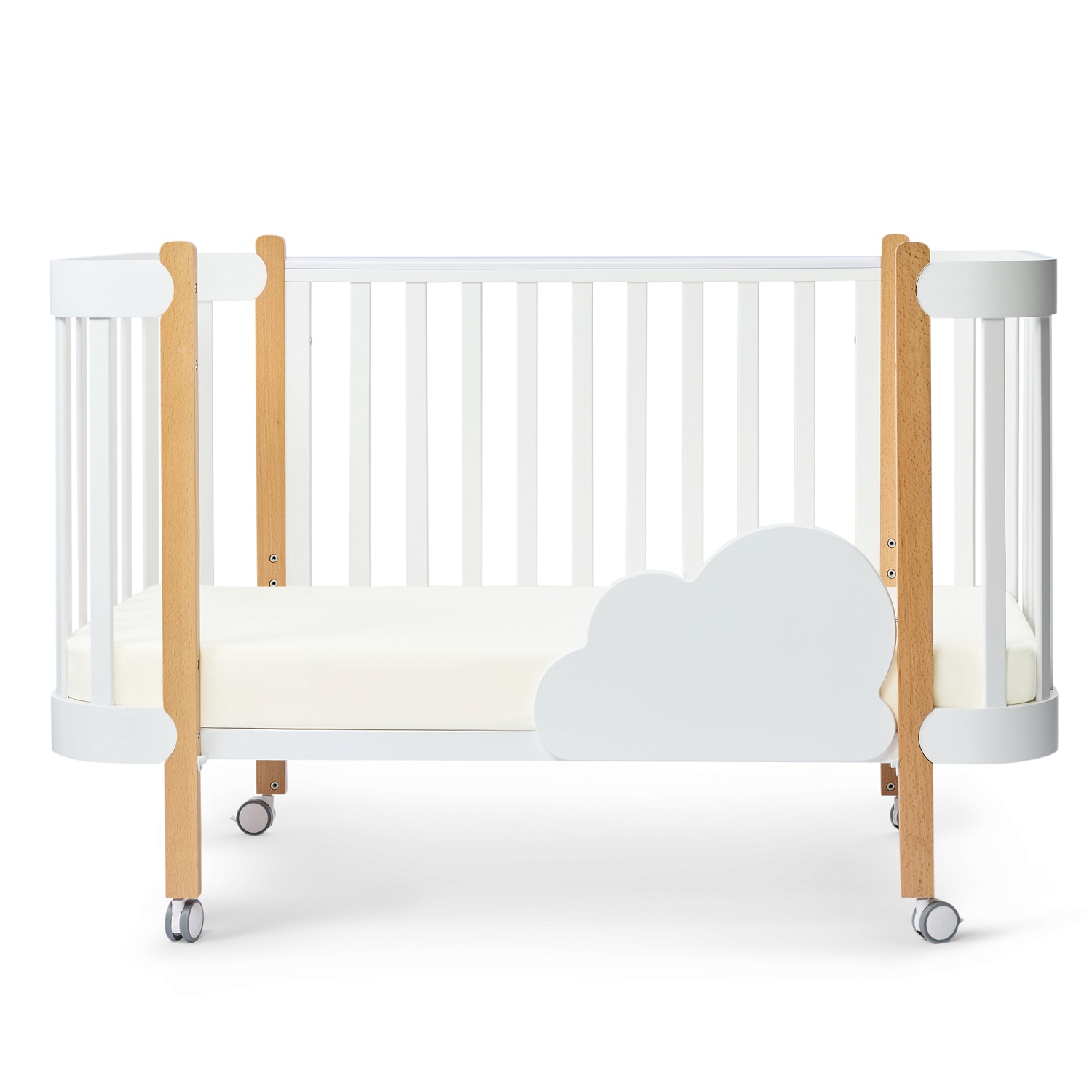 Happy Baby Набор простыней на резинке 140x70 см, 2 шт., молочный / milk